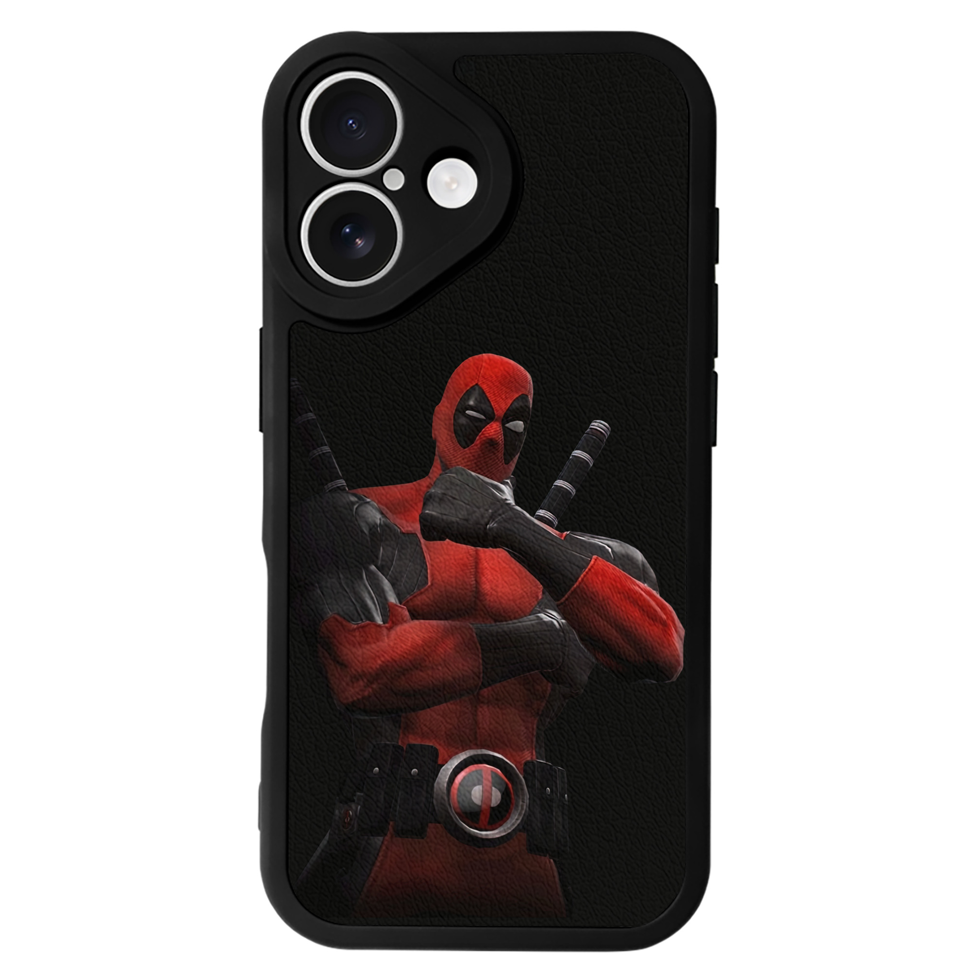 Deadpool デッドプール 【iPhone 16シリーズ対応】シリコンスマホケース（レザー調） 材質：シリコン